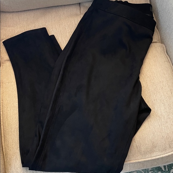 Talbots Pants - Talbots Black Stretch Suede Pants